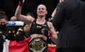 Valentina Shevchenko defendeu seu cinturão pela sexta vez e quer ser intocável, mas não descarta disputa contra Amanda Nunes