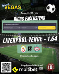 Dica Galatasaray x Liverpool - Champions League 30/09