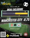 Dica de Aposta Mônaco x Manchester City – Palpite Champions League 01/10