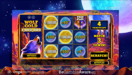 Wolf Gold Scratchcard