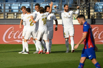 Com mais uma vitória na Liga Espanhola, Real Madrid fica a dois pontos da liderança