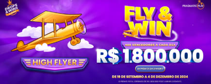 Fly & Win: Nova Promoção do High Flyer com Prêmios de Até R$ 1.800.000