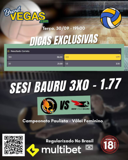 Dica Sorocaba x Sesi Bauru - Paulista 30/09