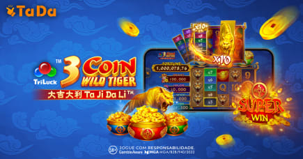 3 Coin Wild Tiger amplia série TriLuck com símbolos expansivos e jackpots progressivos