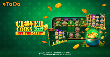 Clover Coins 3x5 amplia série temática com mecânica Lock Re-spin e jackpots de até 5.000x