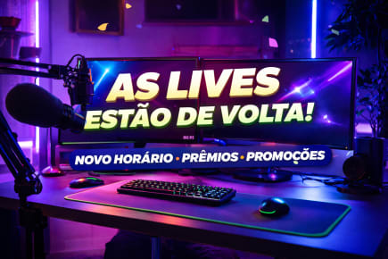 BrasilVegas está de volta com as lives! Nova grade, prêmios grátis e novidades