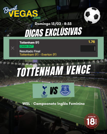 Dica de Aposta Tottenham x Everton – Palpite da Women's Super League 15/03