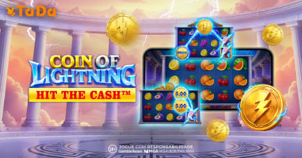 TaDa lança Coin of Lightning no Brasil, trazendo moedas, jackpots e tema mitológico