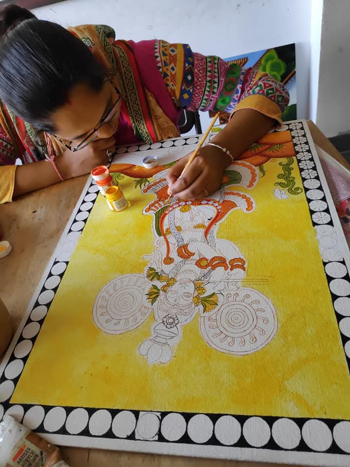 Best Kerala Mural Painting for Adults | Varnaalaya Bangalore