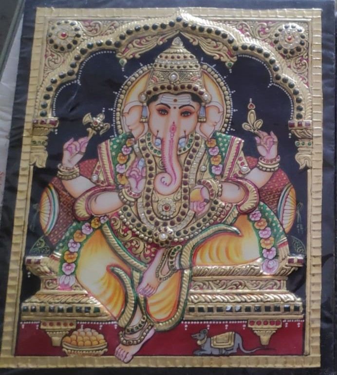 Tanjore Lord Ganesha Painting Guide | Varnaalaya Arts