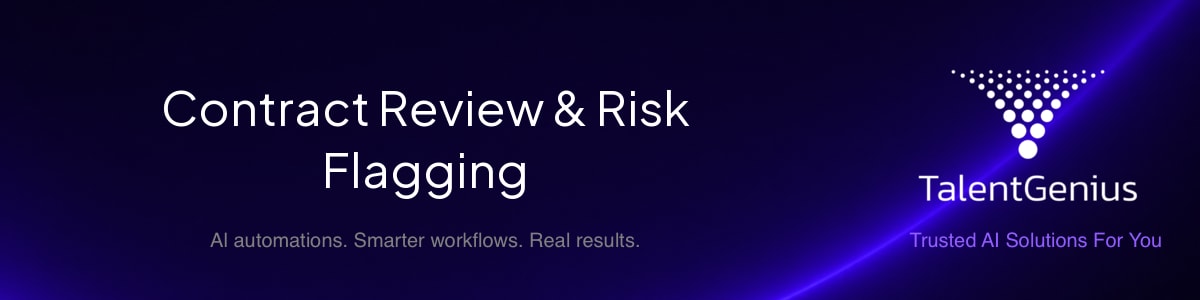 Contract Review & Risk Flagging banner