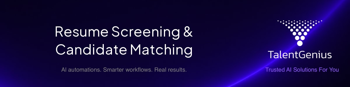 Resume Screening & Candidate Matching banner