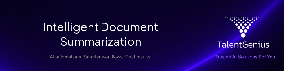 Intelligent Document Summarization banner
