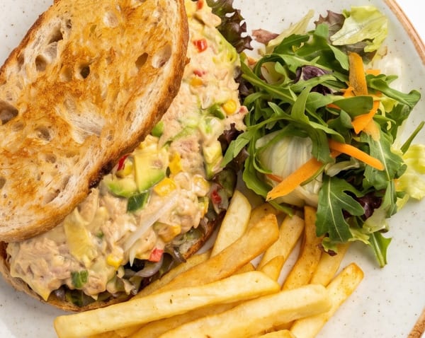 Tuna 'cado sourdough at Apri