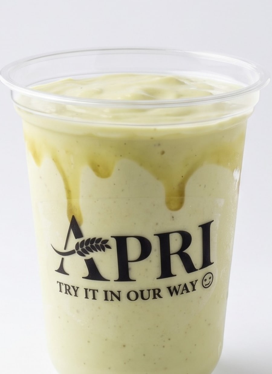 Avocado milkshake at Apri