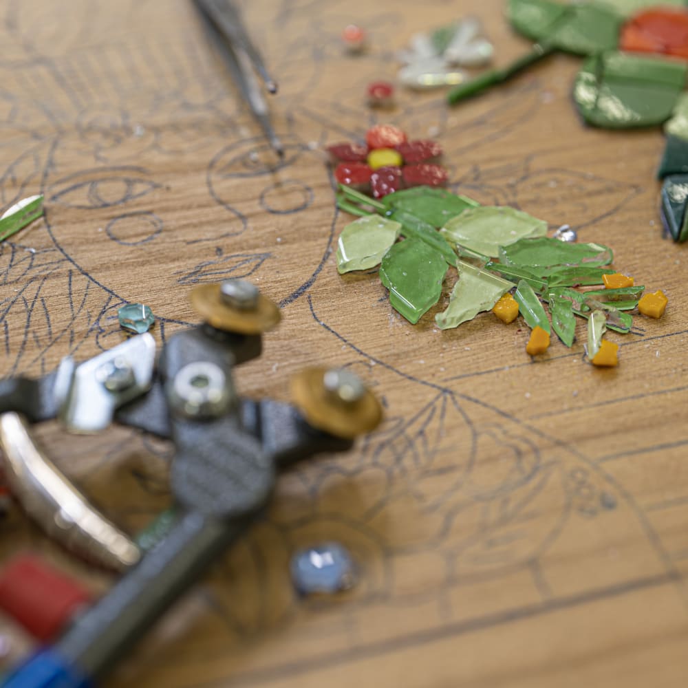 Stage de mosaique au 19M avec Anne-Cécile Lopez