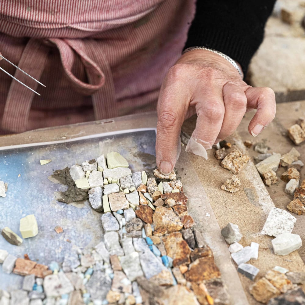 Stage de mosaique au 19M avec Anne-Cécile Lopez