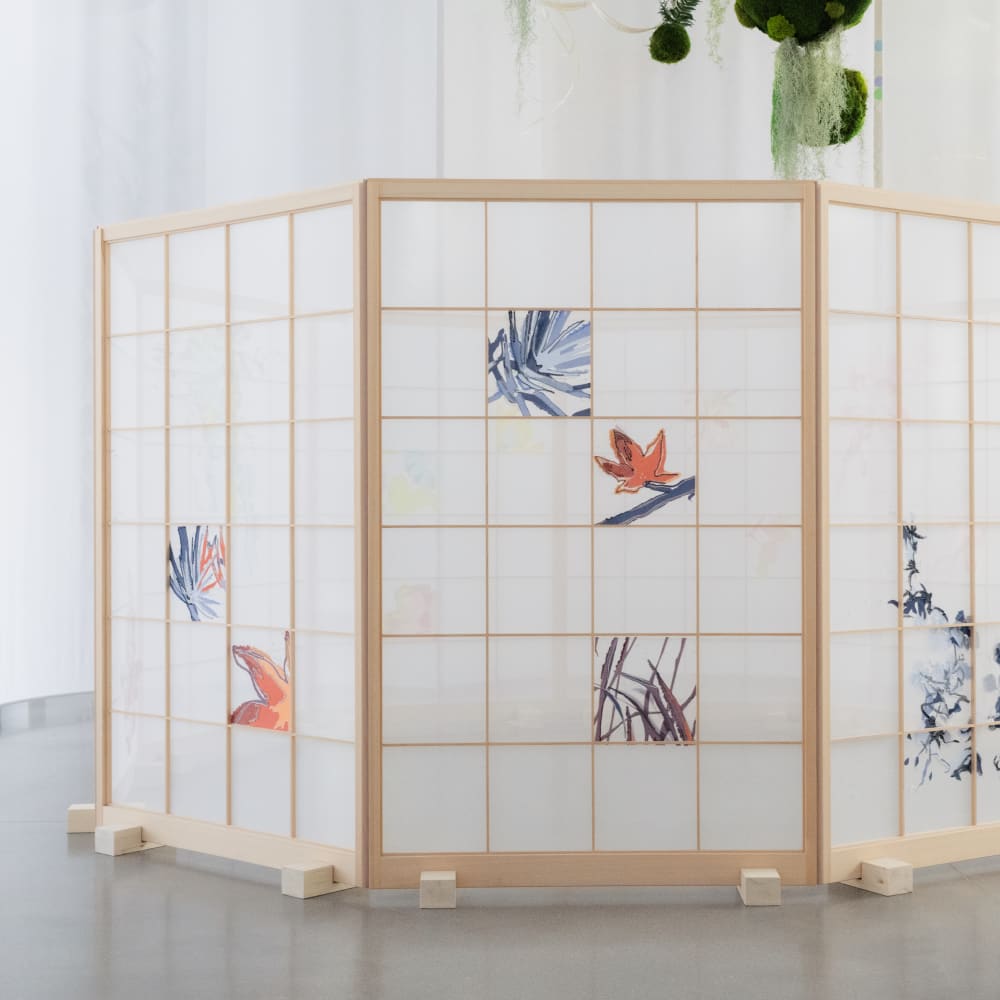 Vue des shoji, une collaboration entre Atelier Montex, Lesage Intérieurs et Fukio Fujita (c) le19M Photo Mickael LLORCA