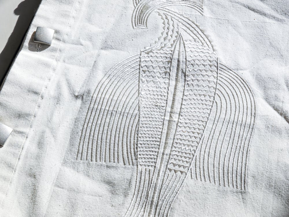 Atelier de broderie avec Anne-Lise Agossa