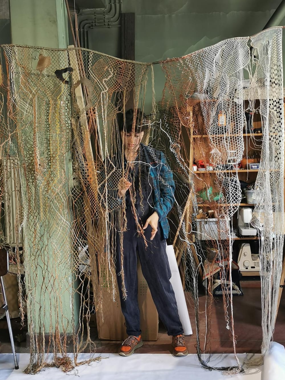 Portrait iris frere en atelier