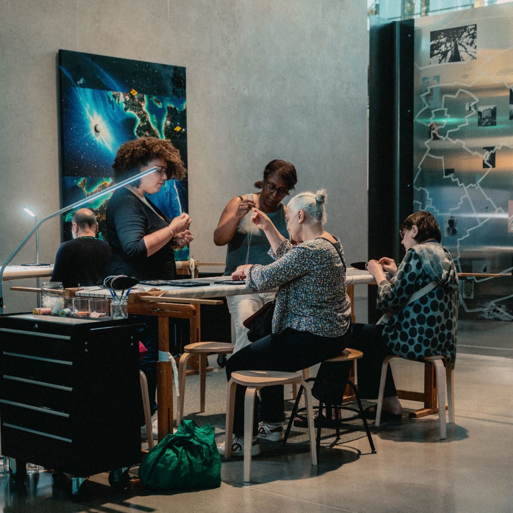 Vue de l'atelier participatif "What's remain" lors de Trouver son monde