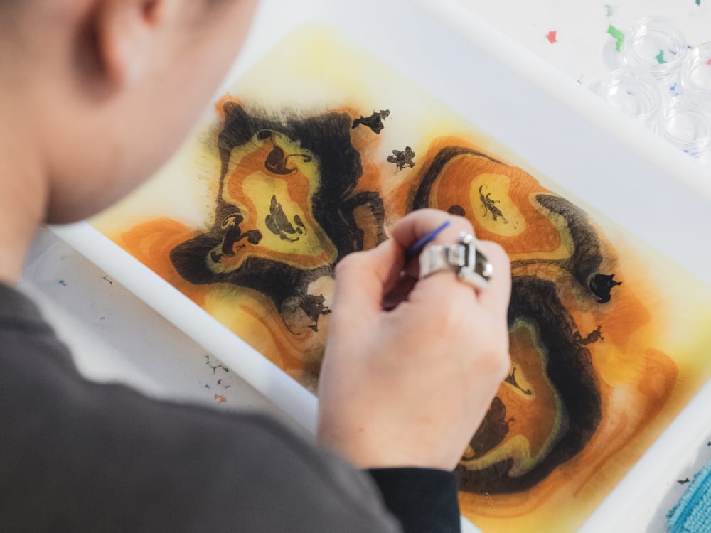 Atelier adulte - Marbrure sur charm's