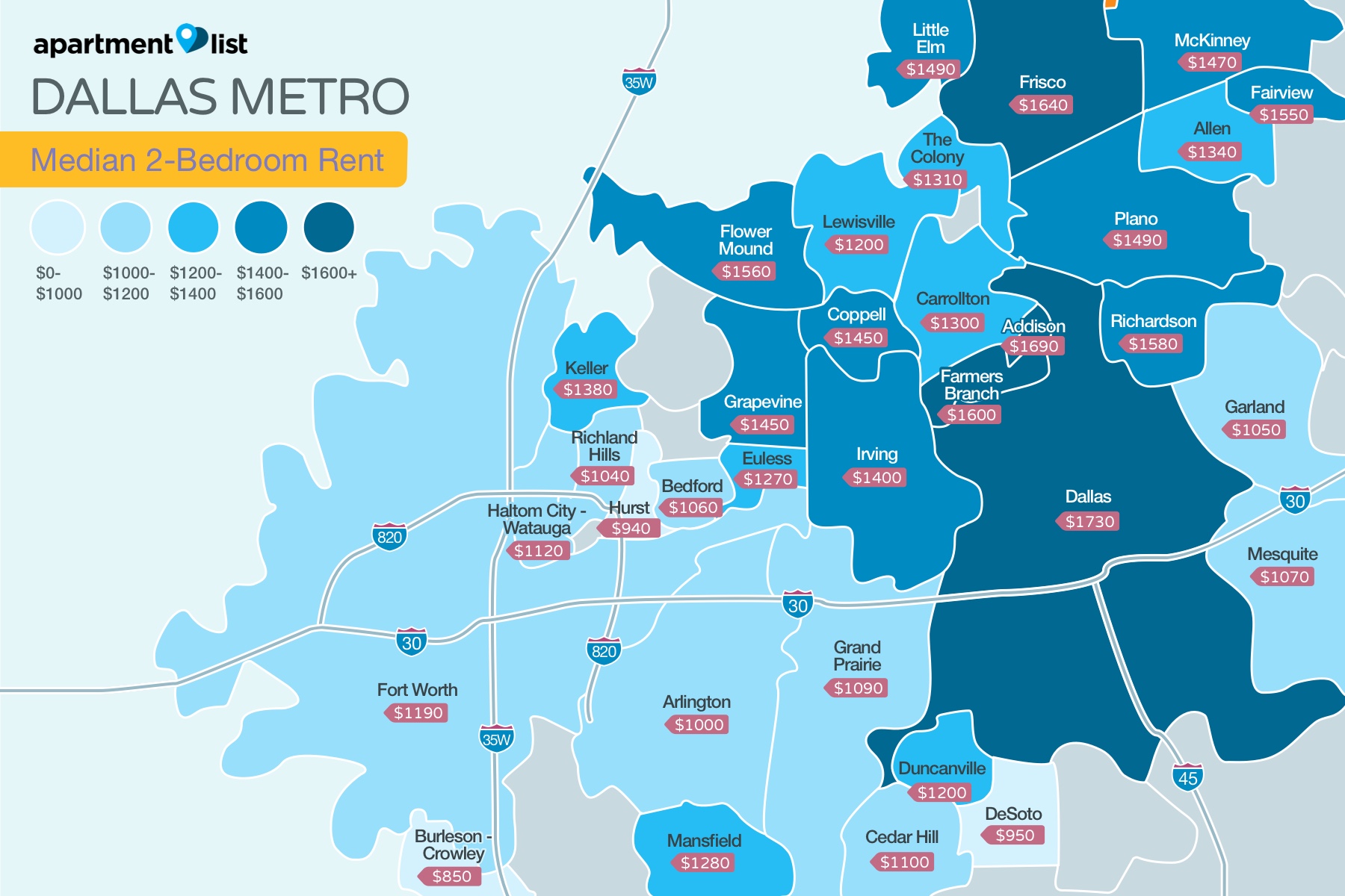 100 Best Apartments For Rent in Dallas, TX starting at 440!