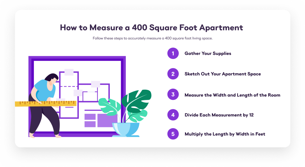 How to Measure a 400 Square Foot Apartment