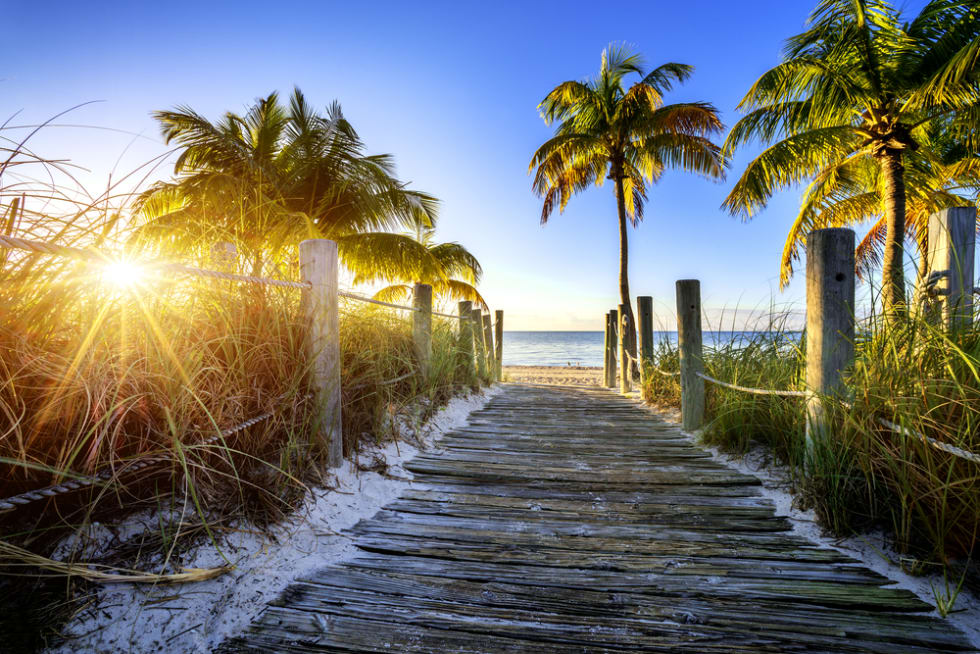 beach in Key West, Miami, Florida