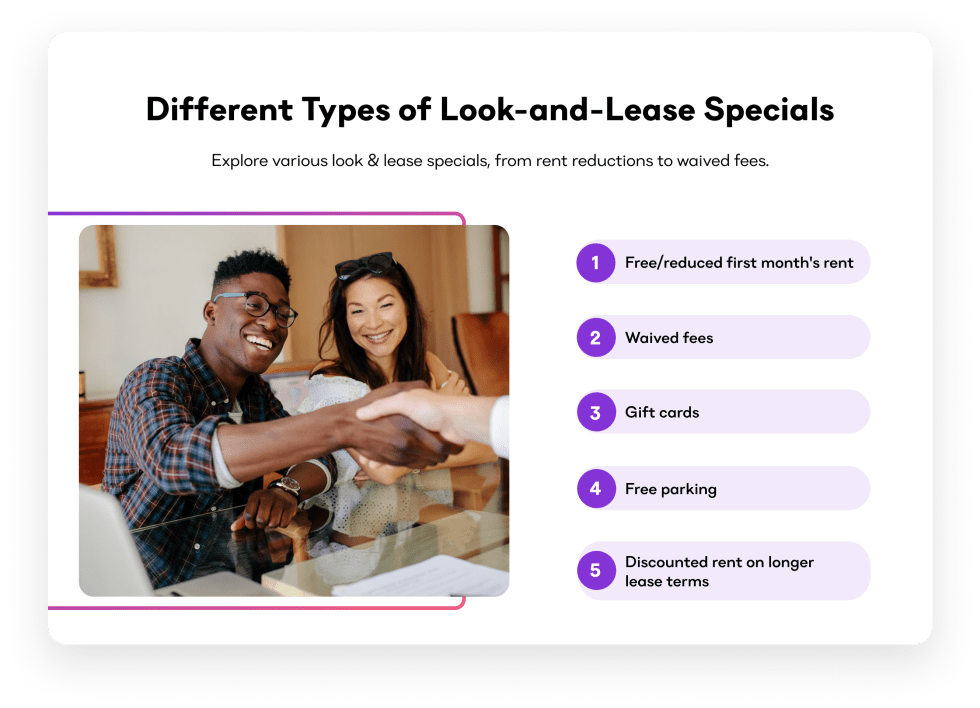 Different Types of Look-and-Lease Specials