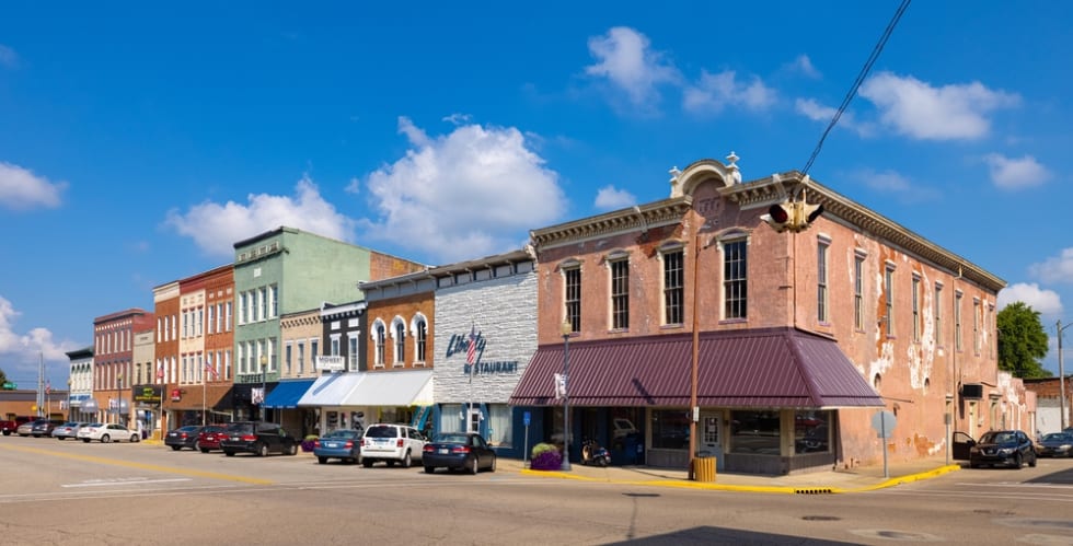 The business district on Union Street