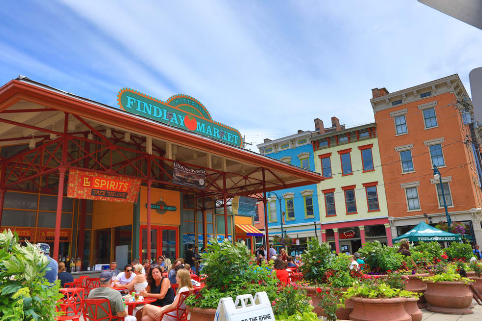 Findlay Market is a trendy farmer's marketplace in the historic Over the Rhine district in Cincinnati