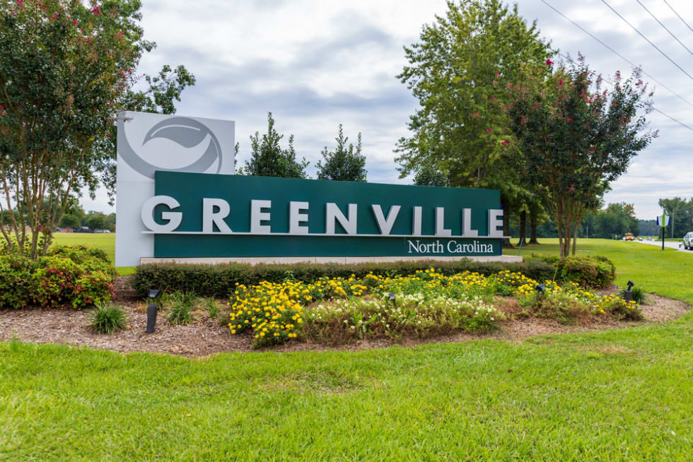 Greenville North Carolina sign