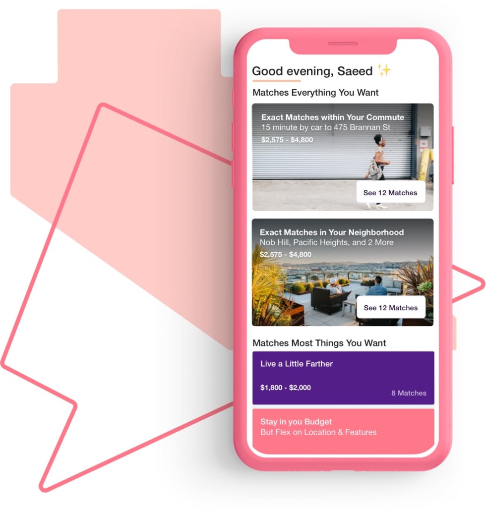 Apartment List mobile app matches