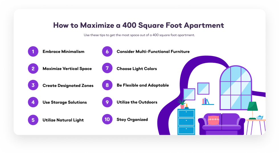 How to Maximize a 400 Square Foot Apartment