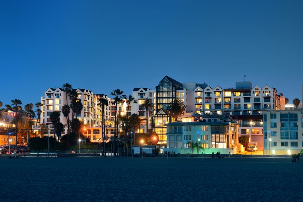 Santa Monica beach in Los Angeles