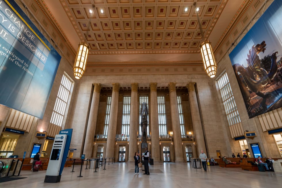 30th street station in Philadelphia