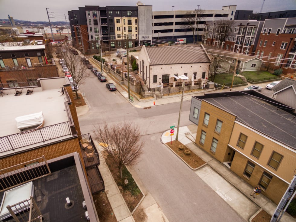 Exterior image of Butchertown Hall restaurant in the Germantown area of Nashville