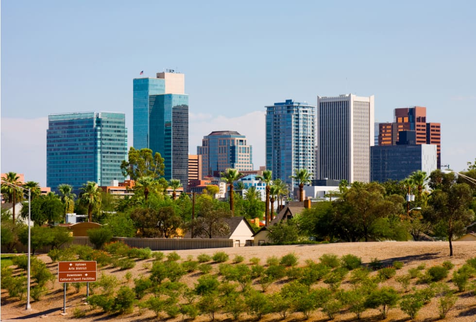 Phoenix, AZ skyline