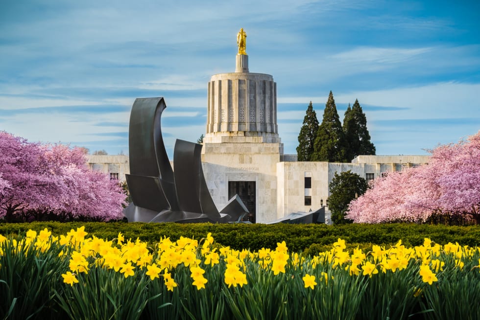 Oregon's State Capitol in Salem