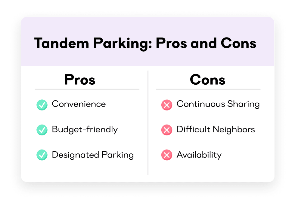 Tandem Parking: Pros and Cons