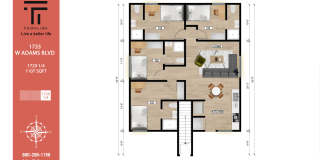 1729 1/4 W Adams Blvd - 3 (Private Bathroom)