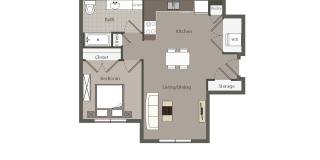 1 bed, 1 bath, $1088