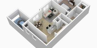 1 bed, 1 bath, $1357