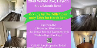 2040 Wayne Ave - Lucky You Rent Special! Occupy by March 24th and pay only $200.00 for March Rent! 2040 Wayne Ave - Lucky You Rent Special! Occupy by March 24th and pay only $200.00 for March Rent! Photo Gallery 1