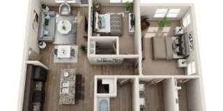 2 beds, 2 baths, $1791