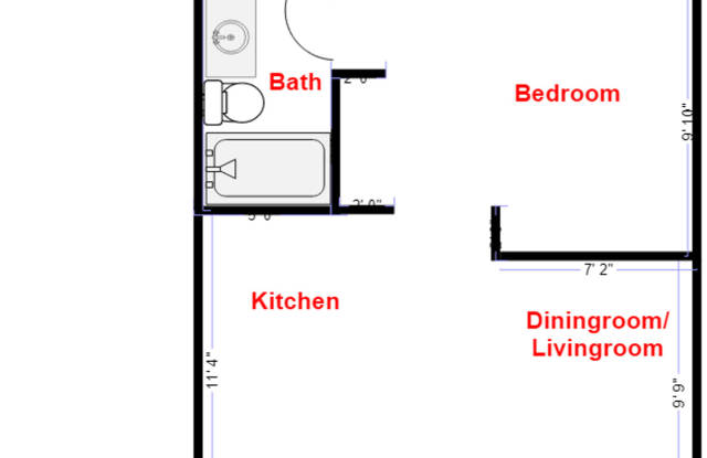 Newer 1 Bedroom, 1 Bathroom, 400 Square Foot ADU