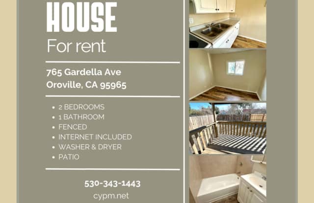 2 Bedroom, 1 Bathroom Home for Rent – $1,500/month | WiFi Included