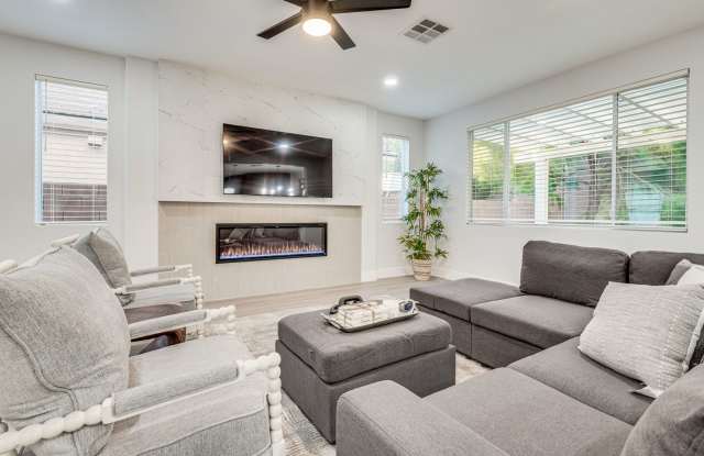 FULLY FURNISHED! Exudes sophistication with designer touches throughout