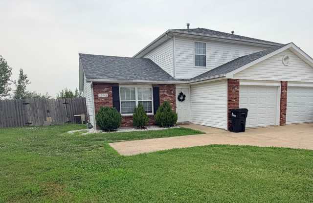 Three bedrooms, two full baths